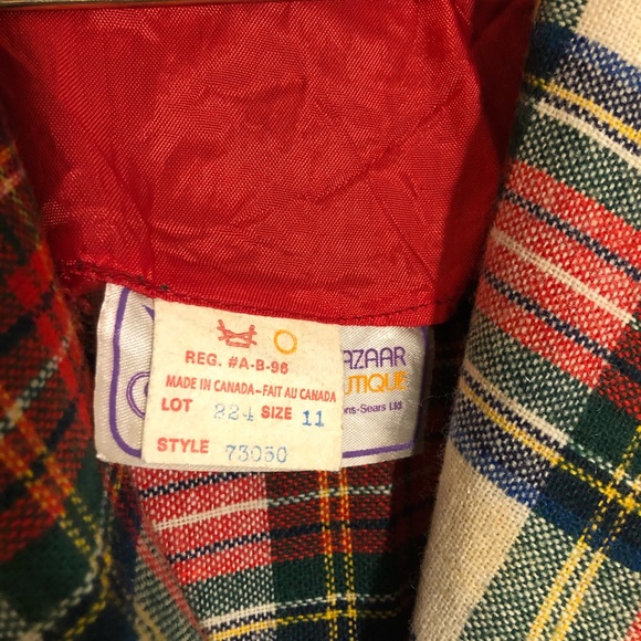 VTG tartan wool blend blazer - Picture 3 of 5